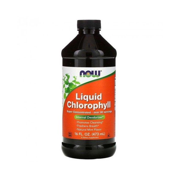 NOW Foods LIQ CHLOROPHYLL & мята - 473мл 733739026446 фото