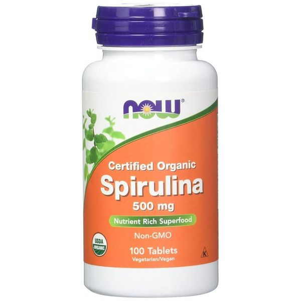 NOW Foods Spirulina 500mg - 100 таблеток 733739026965 фото