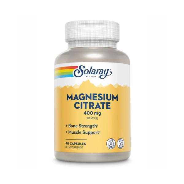 Solaray Magnesium Citrate 400mg - 90 капсул 076280463019 фото