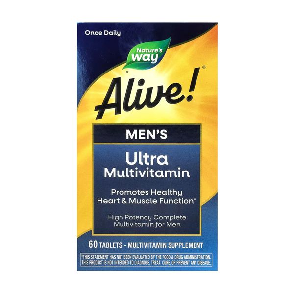 Nature's Way Alive! Men's Ultra Multivitamins - 60 таблеток 033674156858 фото