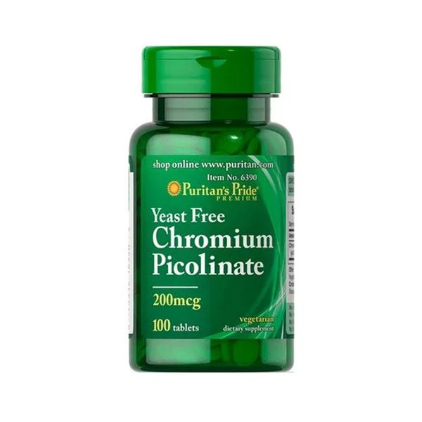 PP Chromium Picolinate 200мкг Yeast Free - 100 таблеток 074312163906 фото