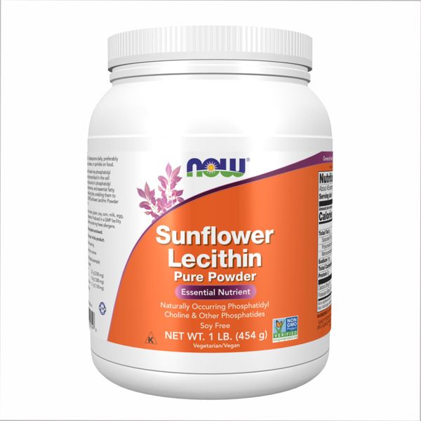 NOW Foods Sunflower Lecithin pure powder - 454г 733739023148 фото