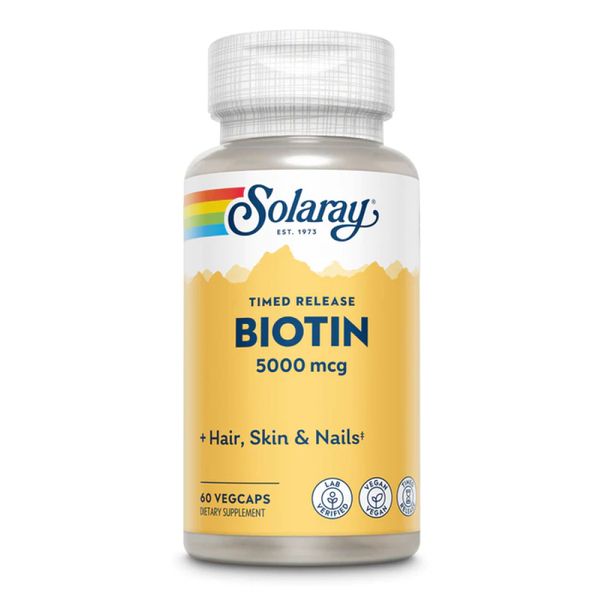 Solaray Biotin 5000mcg - 60 капсул 076280435450 фото