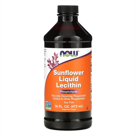 NOW Foods Sunflower Liquid Lecithin - 473мл 733739023728 фото