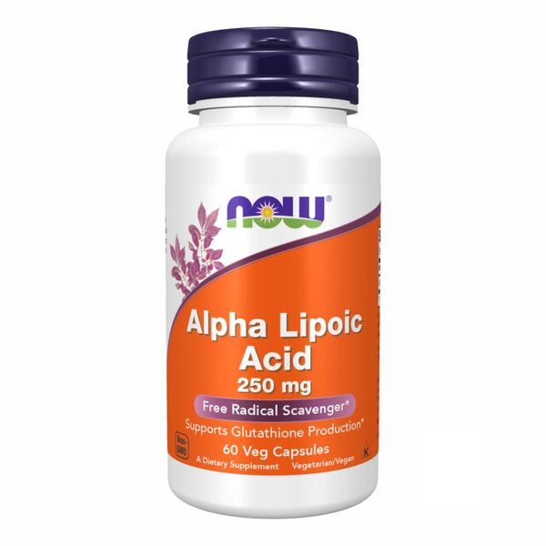 NOW Foods Alpha Lipoic Acid 250mg - 60 капсул 733739030429 фото