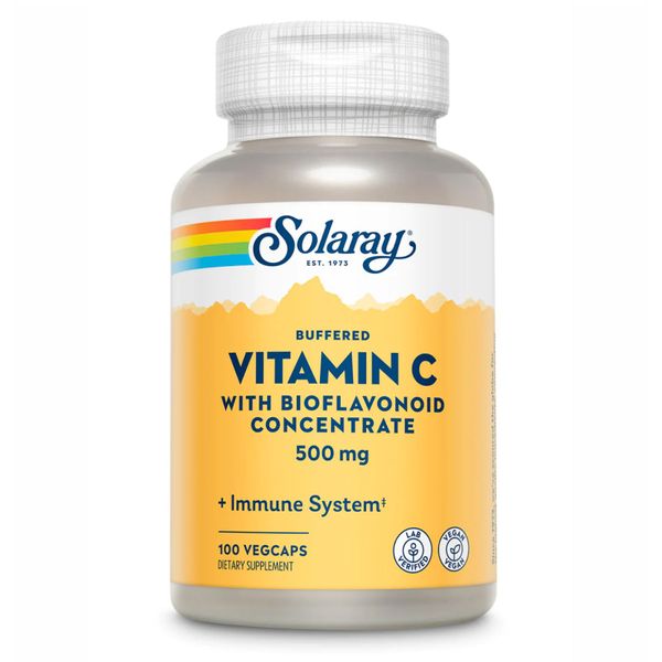 Solaray Vitamin C with Bioflavonoid Concentrate 500mg - 100 капсул 076280044201 фото