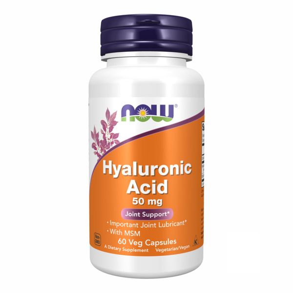 NOW Foods Hyaluronic Acid 50mg - 60 капсул 733739031563 фото