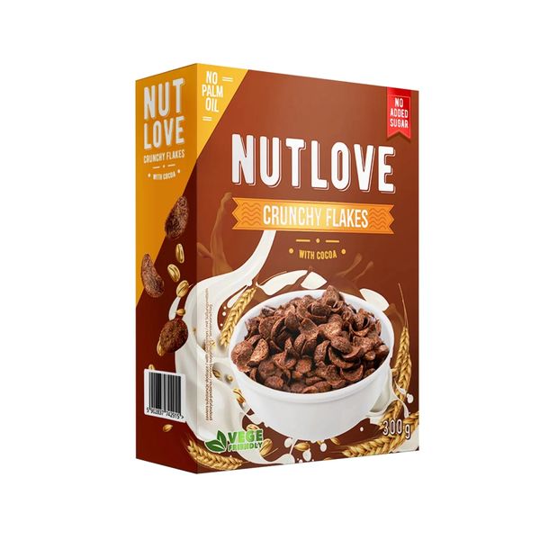 All Nutrition Nutlove Crunchy flakes - 300g Какао 5902837742359 фото