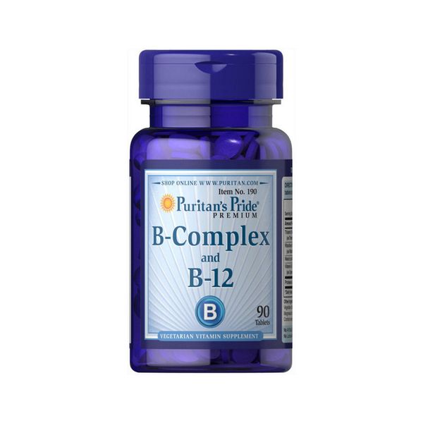 PP Vitamin B-Complex with B-12 - 90 таблеток 074312101908 фото