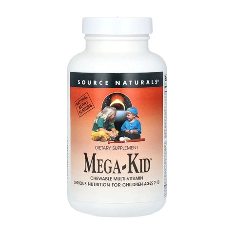 Source Naturals Mega-Kid™ Berry - 30 жувальних таблеток 021078017936 фото