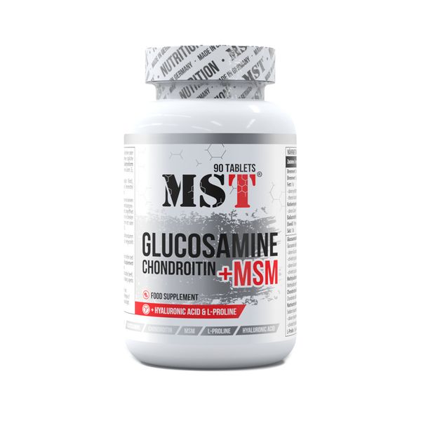 MST Chondroitin+Glucosamine+MSM + HA - 90 таблеток 4260641160983 фото