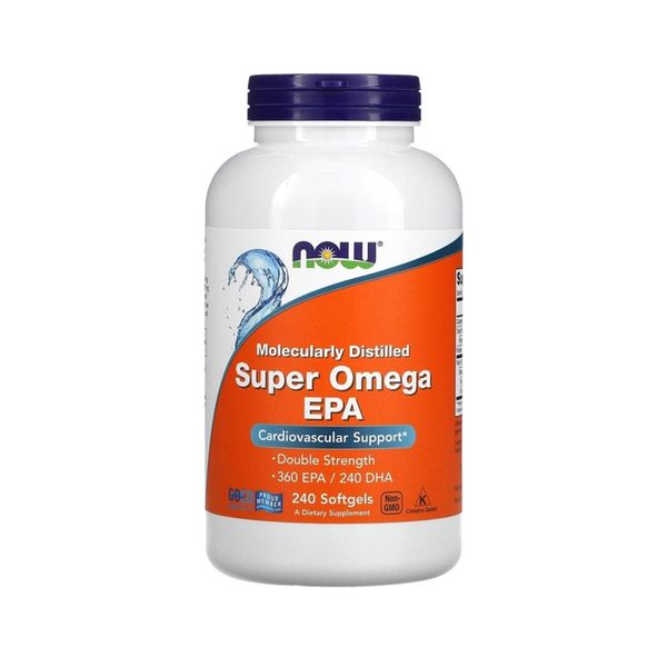 NOW Foods Super Omega EPA 1200мг 360/240 - 120 капсул 733739016829 фото