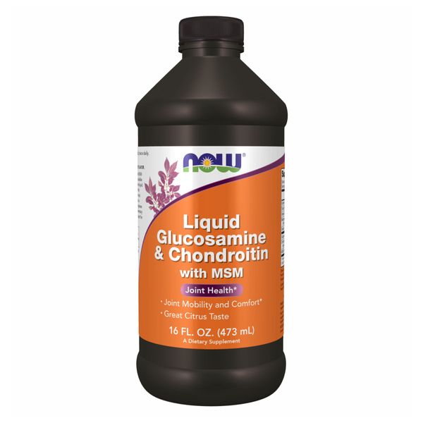 NOW Foods Liquid Glucosamine Chondroitine MSM - 473мл 733739031754 фото