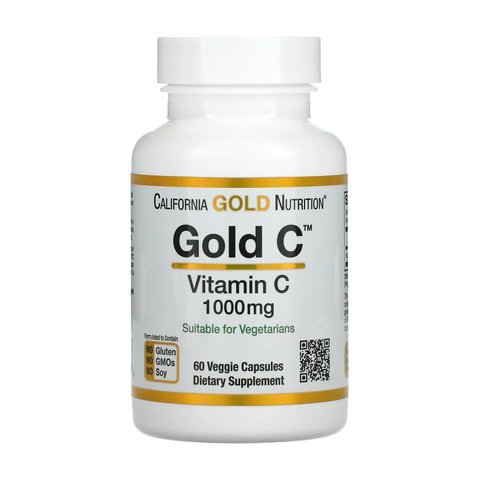 California Gold Vitamin C 1000mg - 60 капсул 898220009312 фото