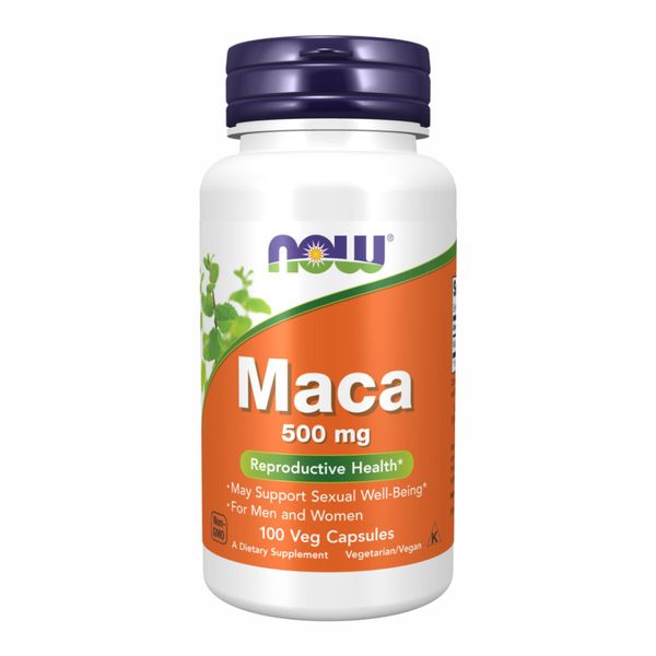 NOW Foods Maca 500mg - 100 капсул 733739047212 фото