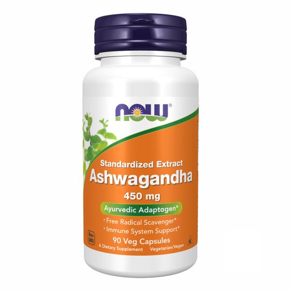 NOW Foods Ashwagandha 450mg - 90 капсул 733739046031 фото