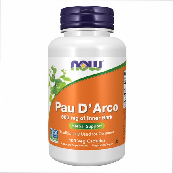 NOW Foods Pau D'Arco 500mg - 100 капсул 733739047250 фото