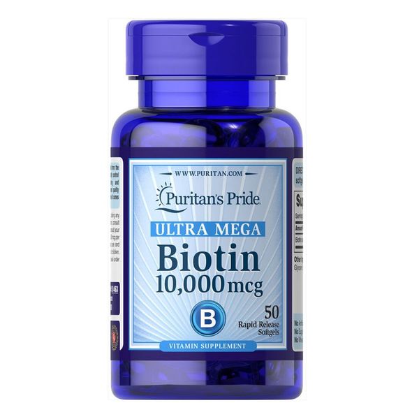 PP Biotin 10000 mcg - 50 капсул 025077514632 фото