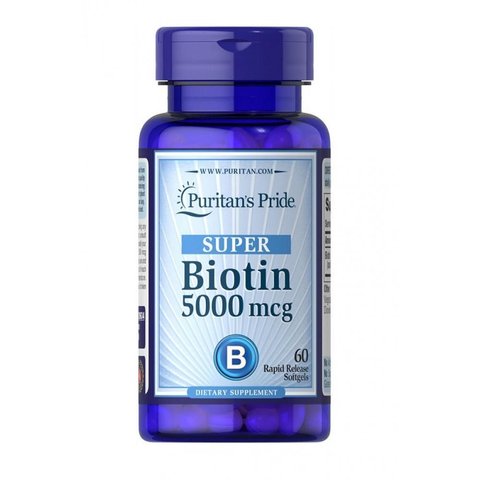 PP Biotin 5000 mcg - 60 капсул 025077134304 фото