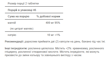 PP Magnesium Citrate - 90 таблеток 025077002238 фото