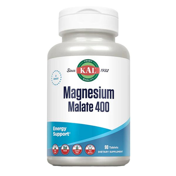 KAL Magnesium Malate 400mg - 90 таблеток 021245813095 фото