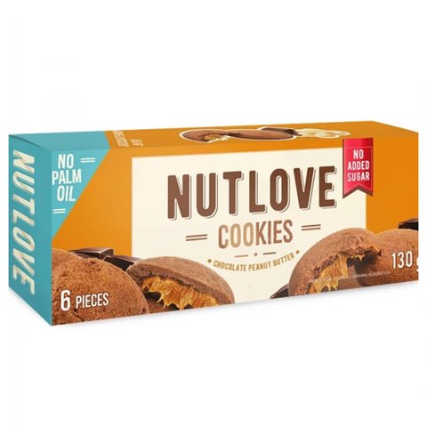 All Nutrition Nutlove Cookies -130g Шоколадное арахисовое масло 5902837742335 фото