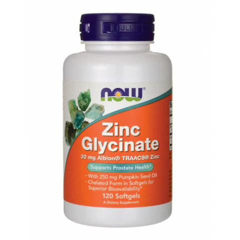 NOW Foods Zinc Glycinate 30mg - 120 капсул 733739015549 фото