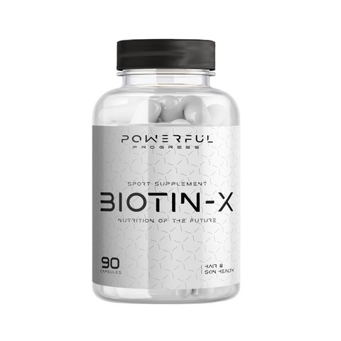 Powerful Progress BIOTIN-X 5000 IU - 90 капсул 4822547723862 фото