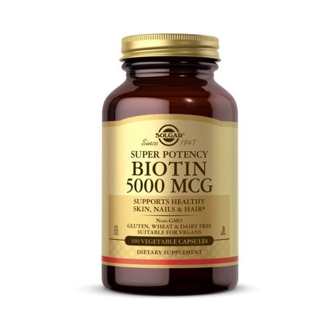 Solgar Biotin 5000 mcg - 100 капсул 033984003149 фото