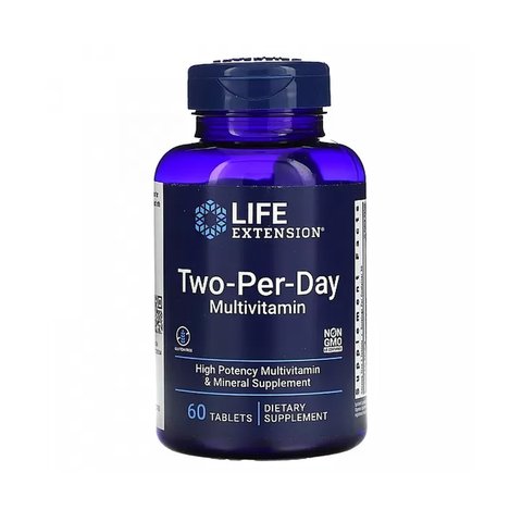 Life Extension Two-Per-Day Tablets - 60 таблеток 737870231660 фото