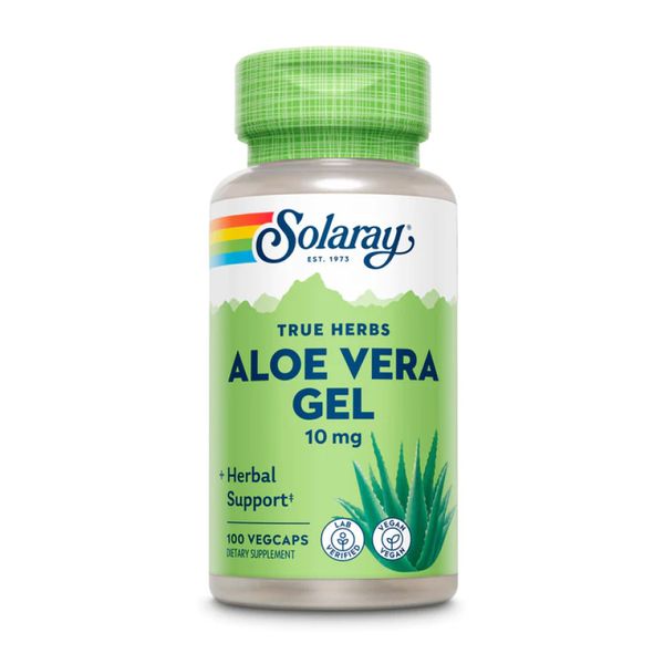 Solaray Aloe Vera Gel 10mg - 100 капсул 076280001204 фото