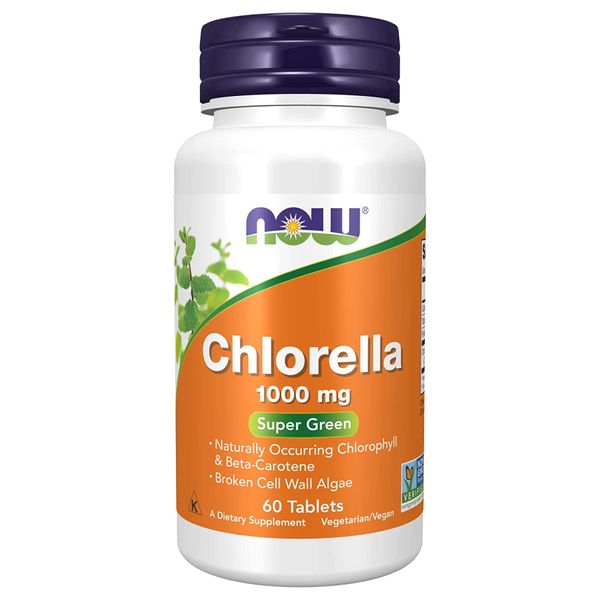 NOW Foods Chlorella 100mg - 60 таблеток 733739026309 фото