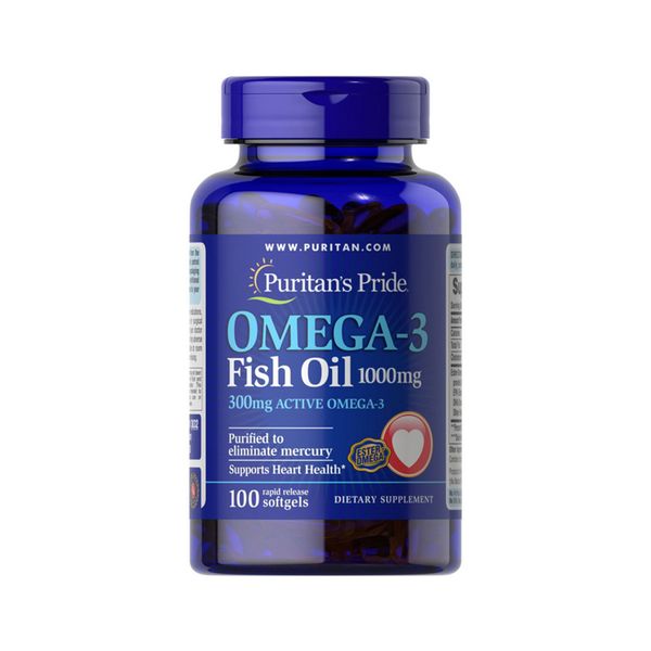 PP Omega-3 Fish Oil 1000 mg (300mg) - 100 капсул 074312138324 фото