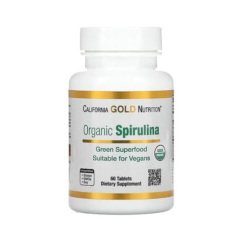 California Gold Organic Spirulina - 60 таблеток 898220011759 фото