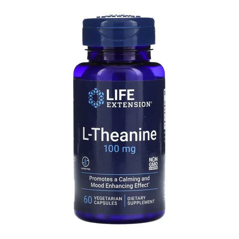 Life Extension L-Theanine 100mg - 60 капсул 737870168362 фото