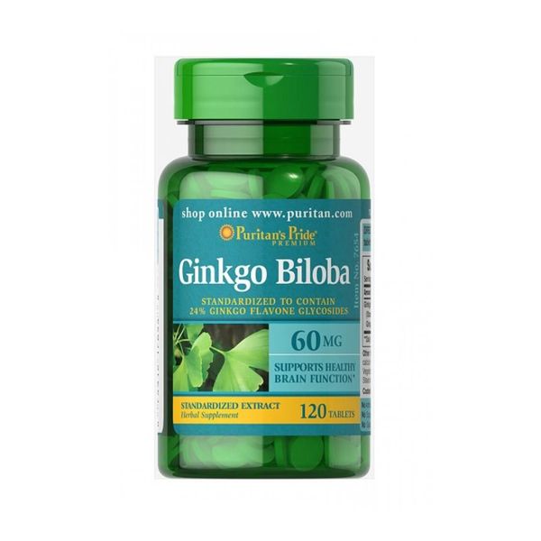 PP Ginkgo Biloba 60 mg - 120 таблеток 074312176548 фото