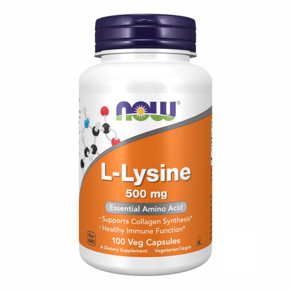 NOW Foods L-Lysine 500mg - 100 капсул 733739001108 фото