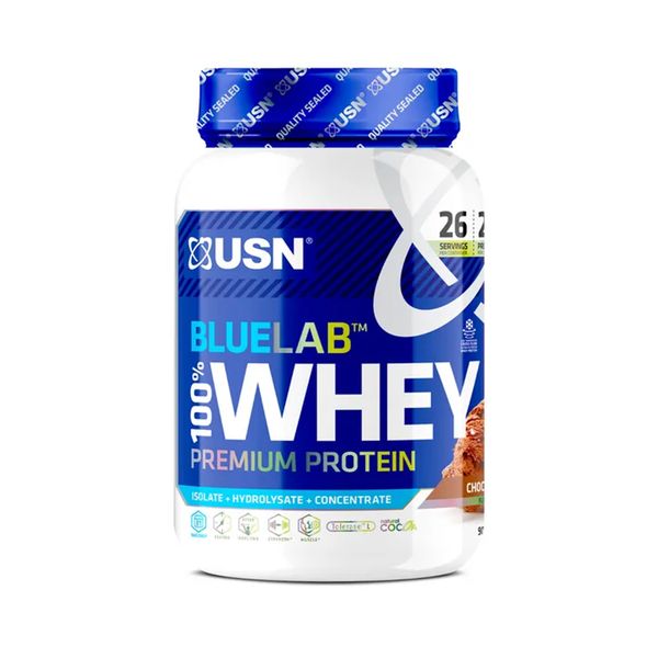 USN Blue Labs 100% Whey protein - 908г Шоколад 6009544910572 фото