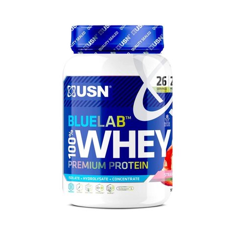 USN Blue Labs 100% Whey protein - 908г Полуниця 6009544910596 фото