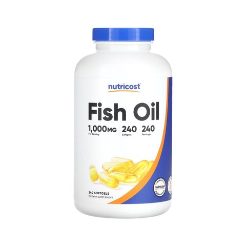 Nutricost Fish Oil 1000mg - 240 капсул 810139572282 фото