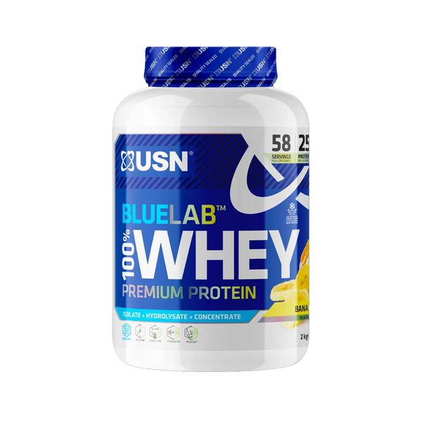 USN Blue Labs 100% Whey protein - 2000г Банан 6009544910756 фото