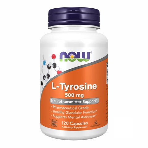 NOW Foods L-Tyrosine 500mg - 120 капсул 733739001627 фото