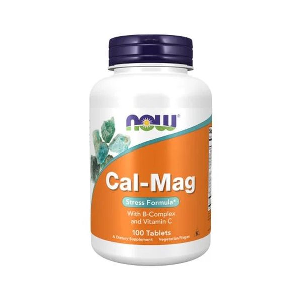 NOW Foods CAL-MAG STRESS - 100 таблеток 733739012753 фото