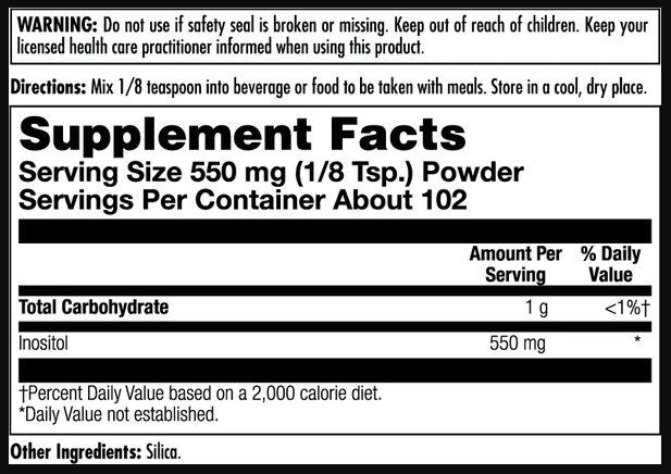 KAL Inositol 550 mg - 114г 021245732259 фото