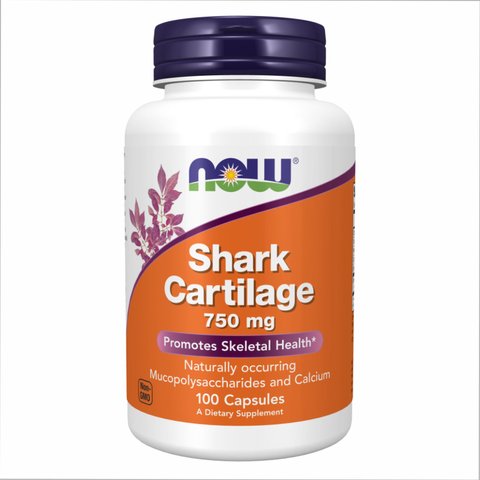 NOW Foods Shark Cartilage 750 mg - 100 капсул 733739032706 фото