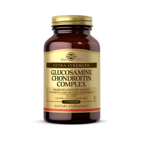 Solgar Extra Strength Glucosamine Chondroitin Complex - 75 таблеток 033984012875 фото