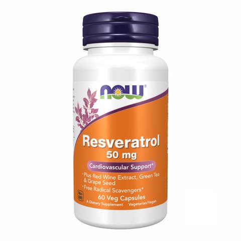 NOW Foods Resveratrol 50mg - 60 капсул 733739033390 фото