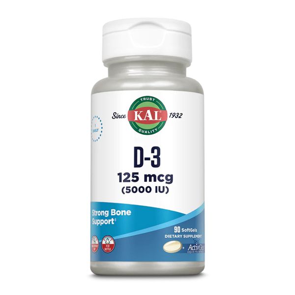 KAL D-3 5000IU ActivGels - 90 капсул 021245488453 фото