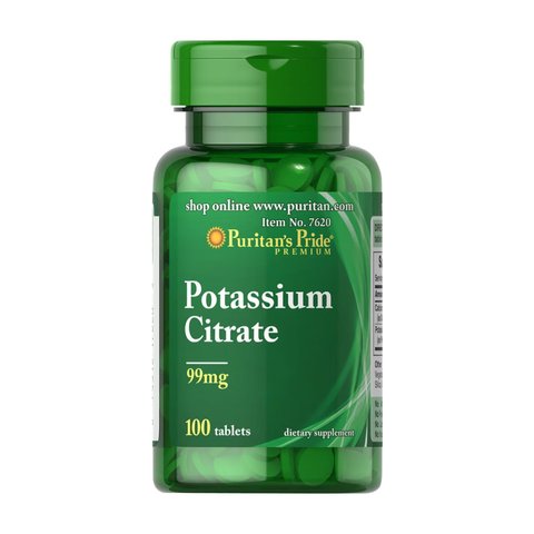 PP Pottasium Citrate 99mg - 100 таблеток 074312176203 фото